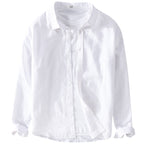 Men's Cotton Linen Long Sleeve Casual Shirt