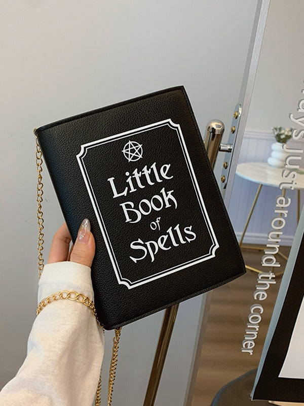 Halloween Spell Book Crossbody Bag