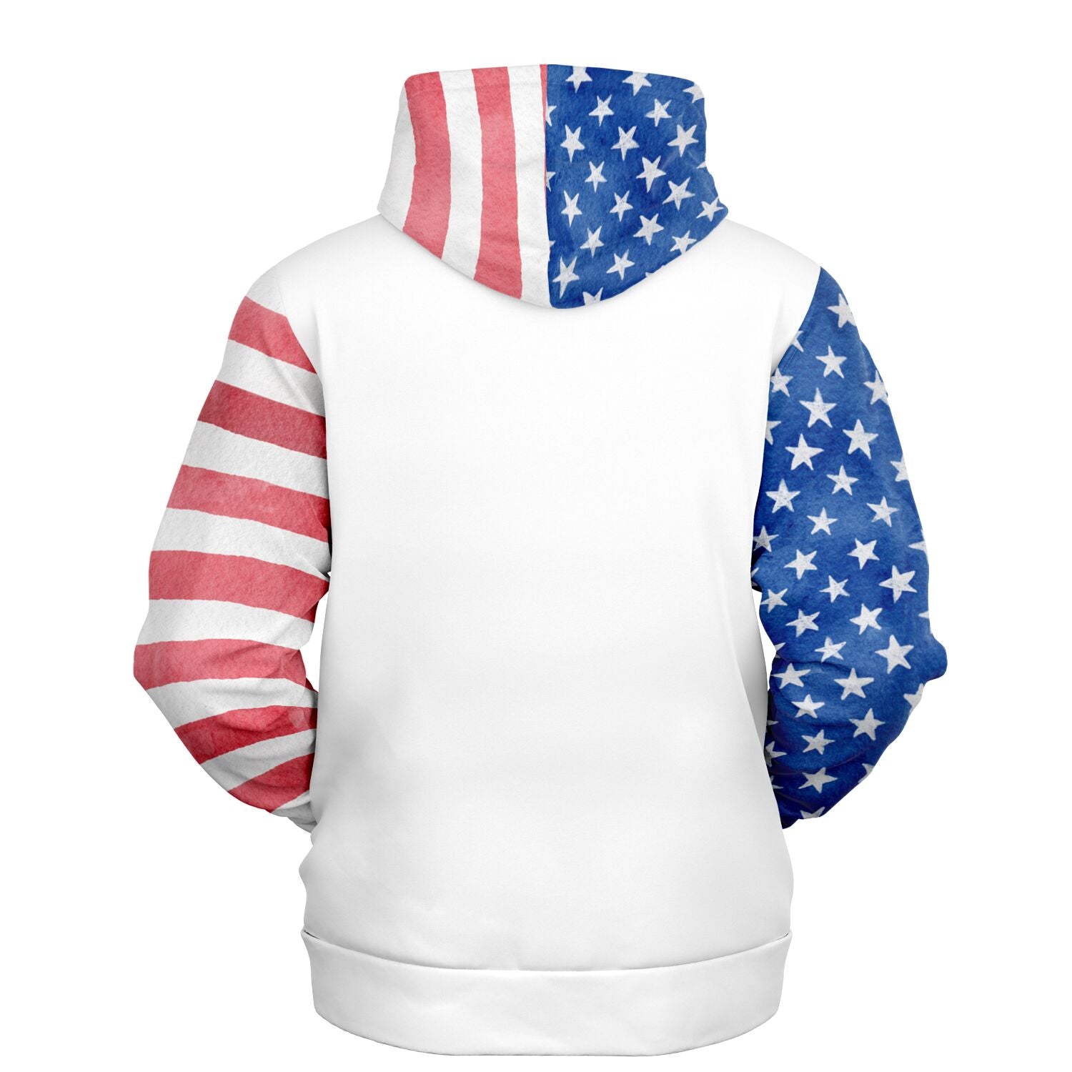 Men's Stars And Stripes Watercolor Pullover Hoodie