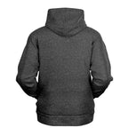 Ladies America Black Acid Wash Hoodie
