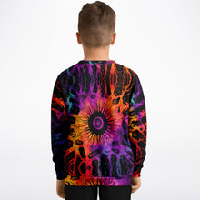 Load image into Gallery viewer, Kids/Youth Tie Dye Eye Sweatshirt
