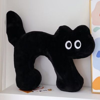 Black Cat Pillow Cushion