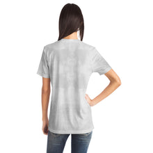 Load image into Gallery viewer, U.S. Flag Grey Smoke Ladies T-shirt
