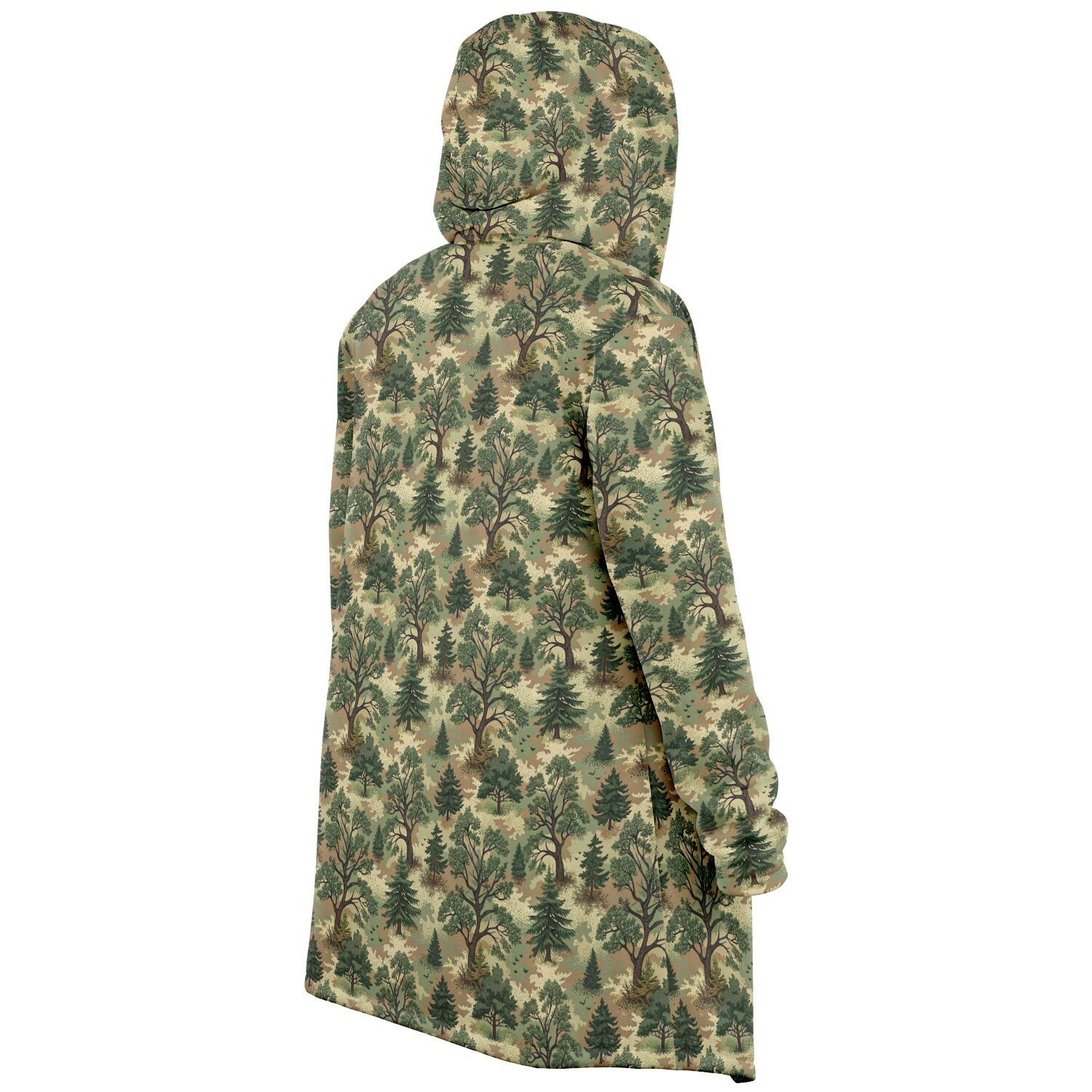 Forest Camouflage Microfleece Cloak