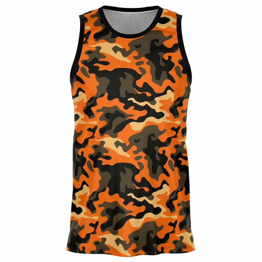 Orange Camo Basketball Jersey