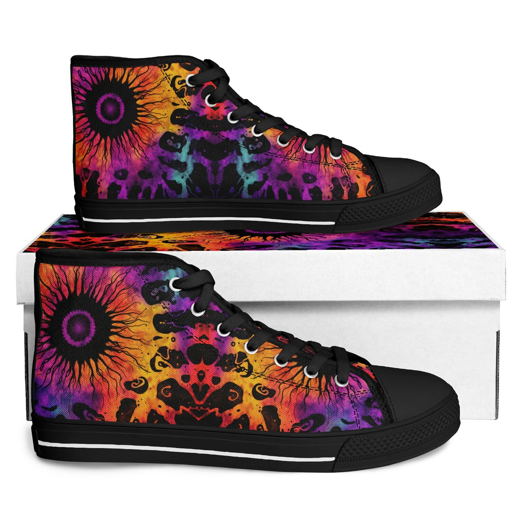 Tie Dye Eye Urban Peak High Top Shoes