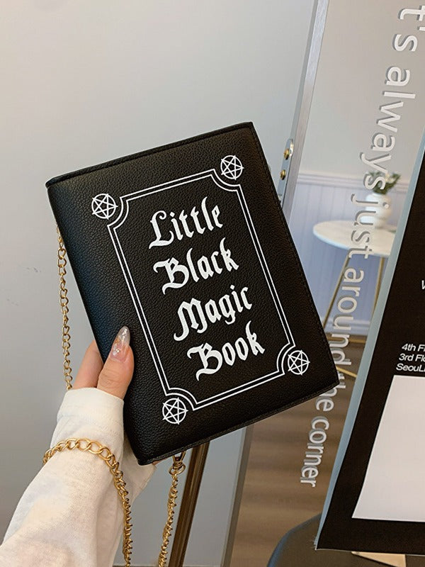 Halloween Spell Book Crossbody Bag