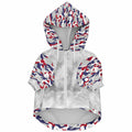 Patriotic Camo Dog Zip-Up Hoodie
