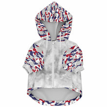 Load image into Gallery viewer, Patriotic Camo Dog Zip-Up Hoodie
