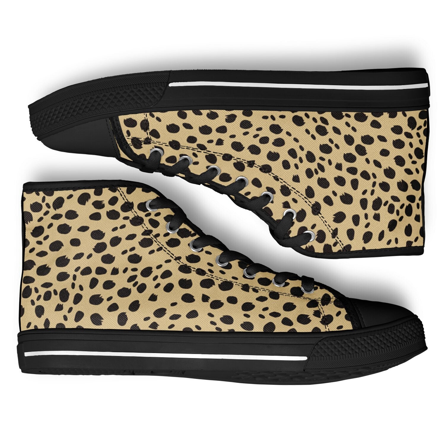 Cheetah Print High Top Shoes