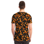 Orange Leaves Forest Camo T-Shirt