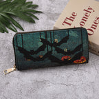 Halloween Pattern Zipper Wallet