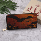 Halloween Pattern Zipper Wallet