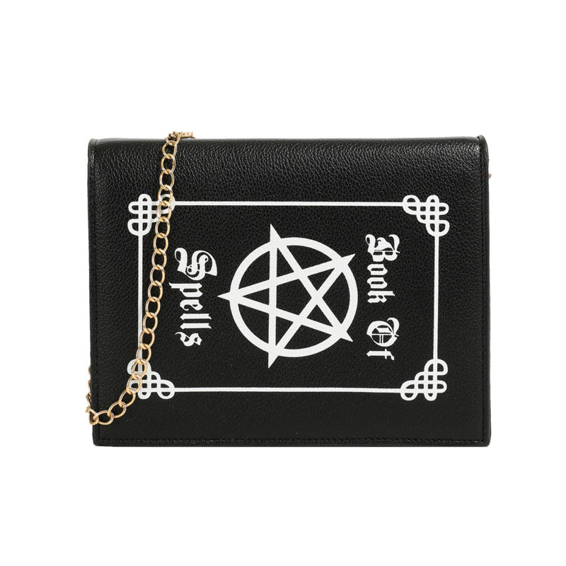 Halloween Spell Book Crossbody Bag