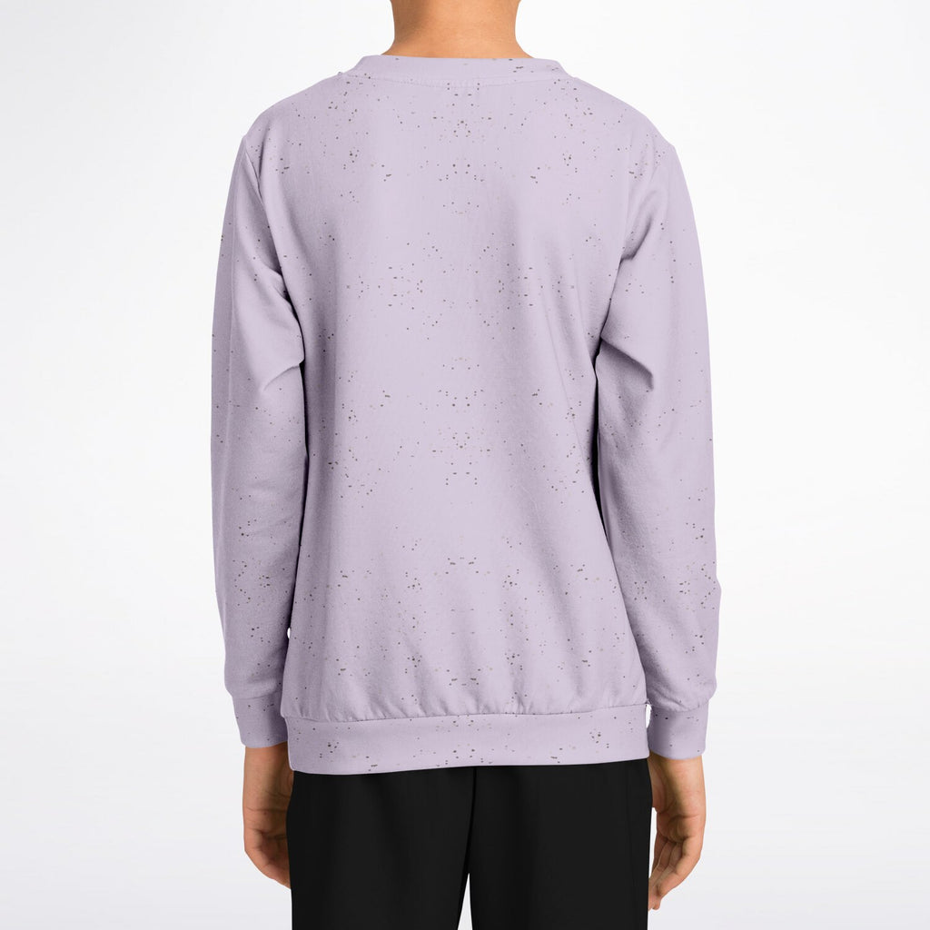 Purple Speckled Fashion Kids/Youth Sweatshirt