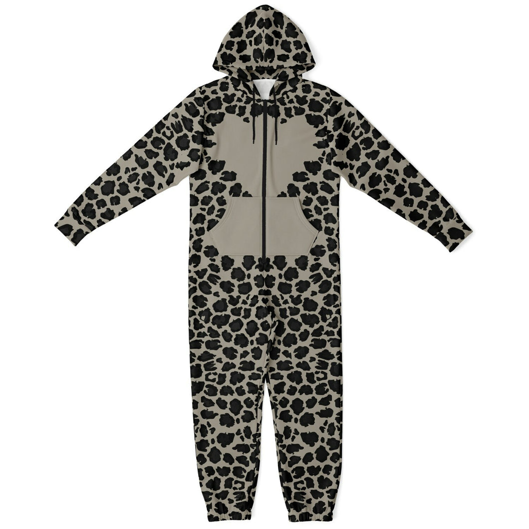 Snow Leopard Mens Jumpsuit