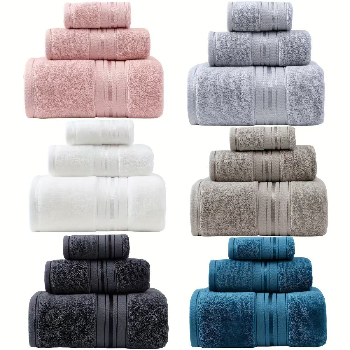 Pure Cotton Bath Towel Set