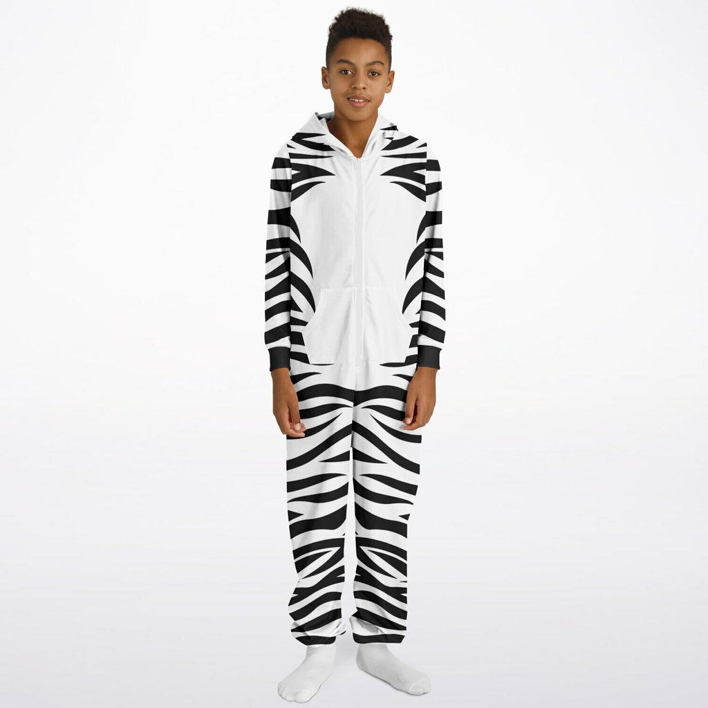 Kids Unisex Zebra Jumpsuit