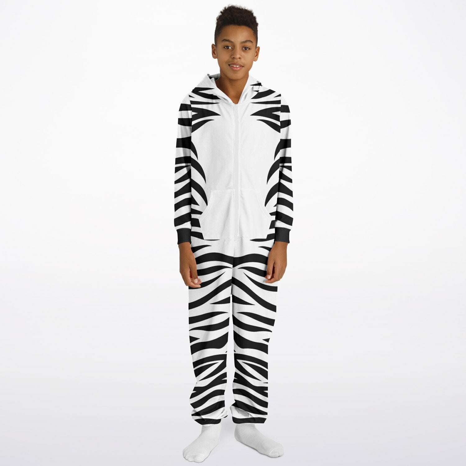 Kids Unisex Zebra Jumpsuit