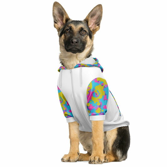 Easter Camouflage Fashion Dog Zip-Up Hoodie