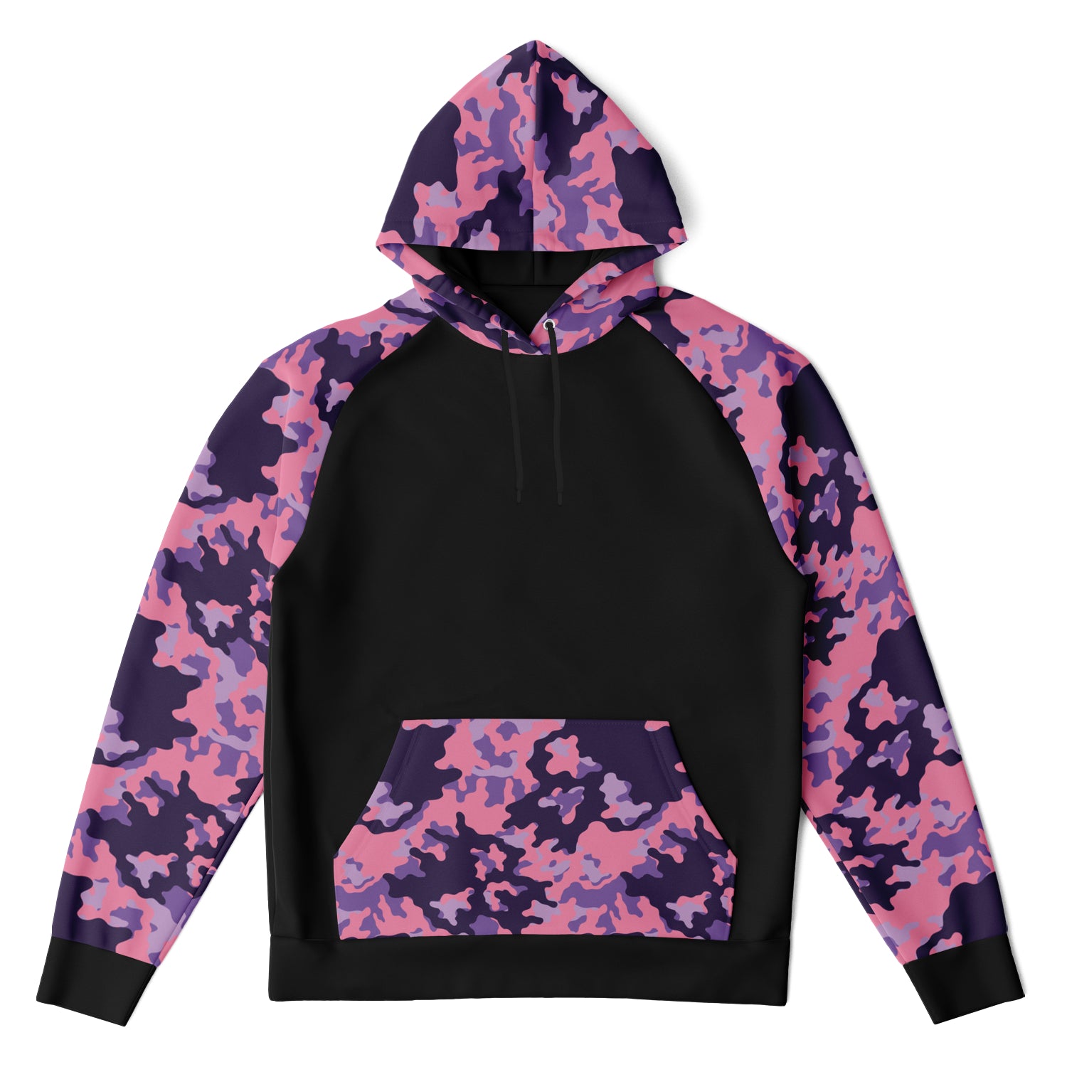 Unisex Raglan Skull Camo Hoodie