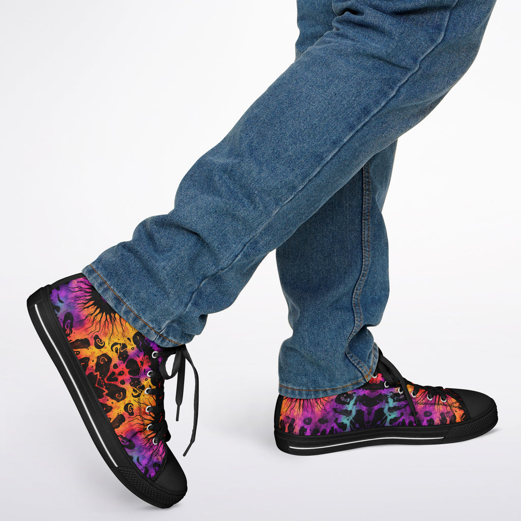 Tie Dye Eye Urban Peak High Top Shoes