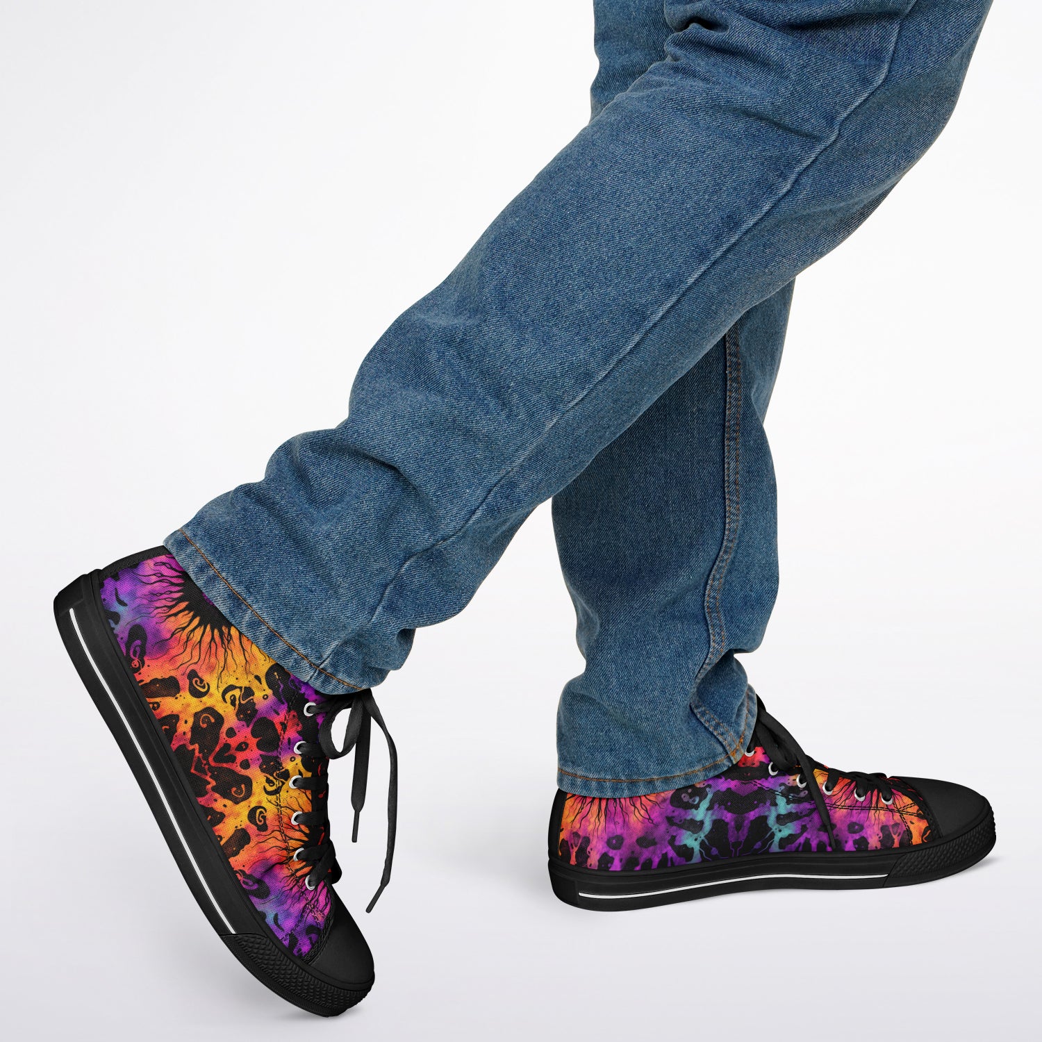 Tie Dye Eye Urban Peak High Top Shoes