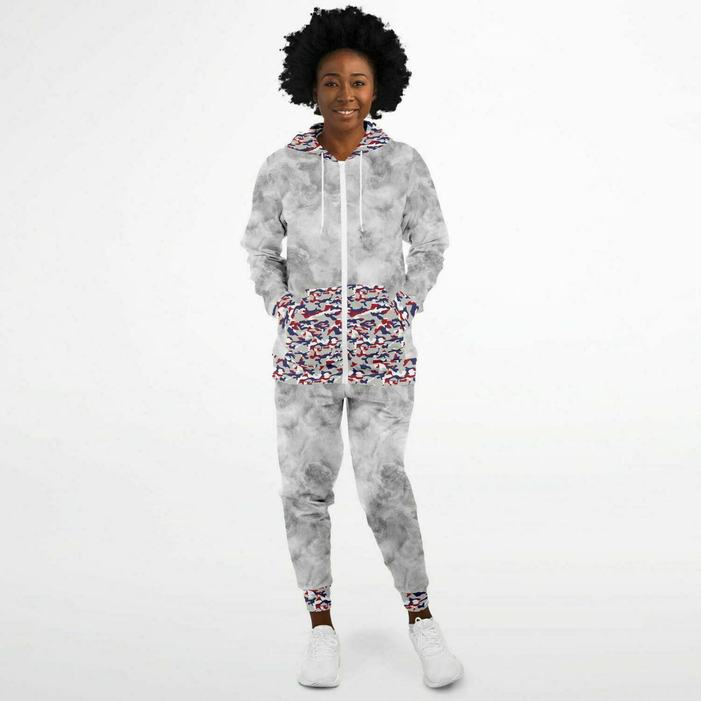 Patriotic Camo Ladies Zip hoodie & Jogger
