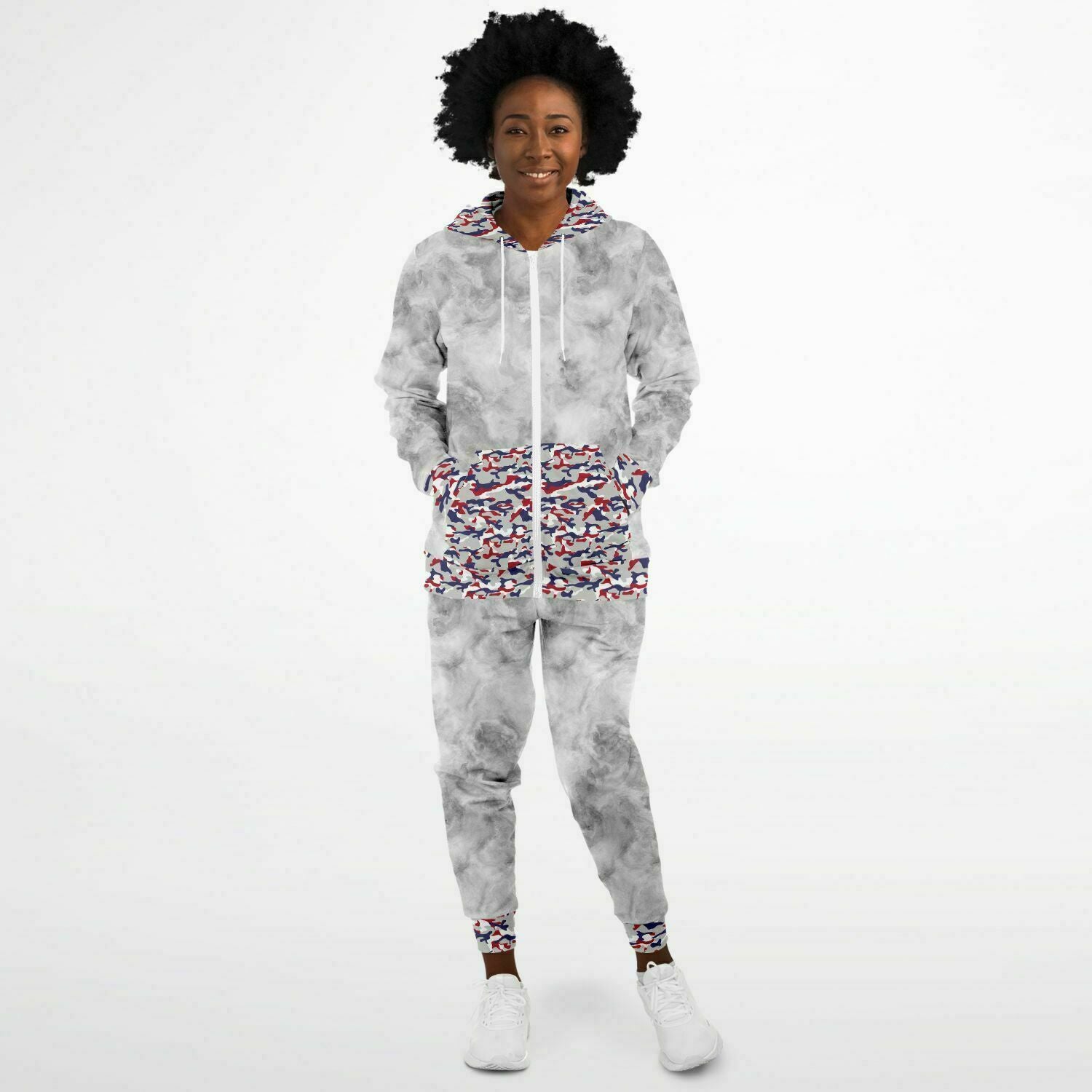Patriotic Camo Ladies Zip hoodie & Jogger