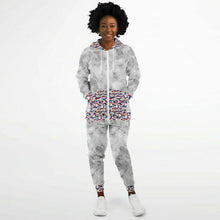 Load image into Gallery viewer, Patriotic Camo Ladies Zip hoodie &amp; Jogger
