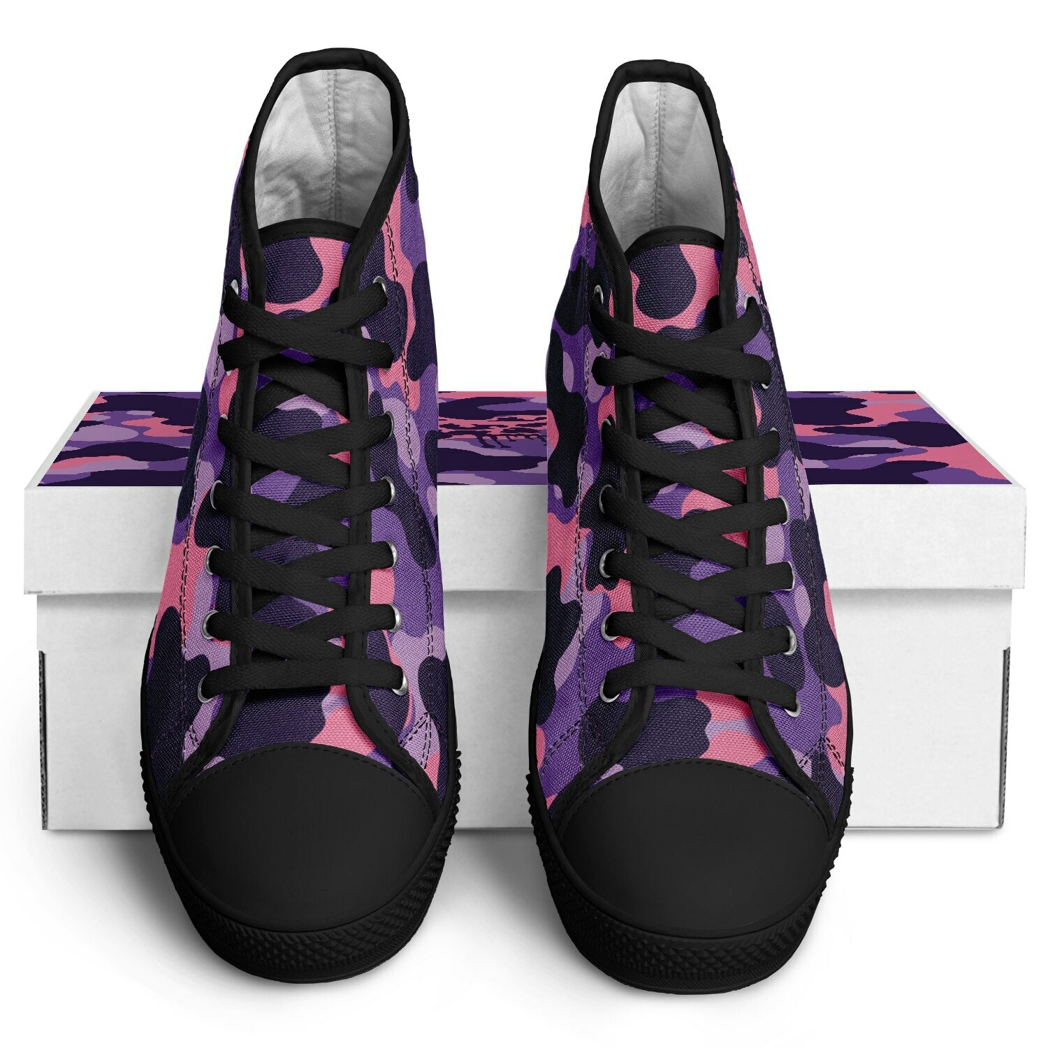 Purple Camo Urban Peak High Top Shoes