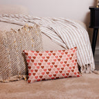 Watercolor Heart Pink Premium Pillow