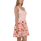 Pink hearts Skater Dress