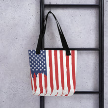 Load image into Gallery viewer, Amercan Flag Drip Tote bag
