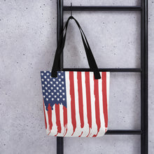 Load image into Gallery viewer, Amercan Flag Drip Tote bag
