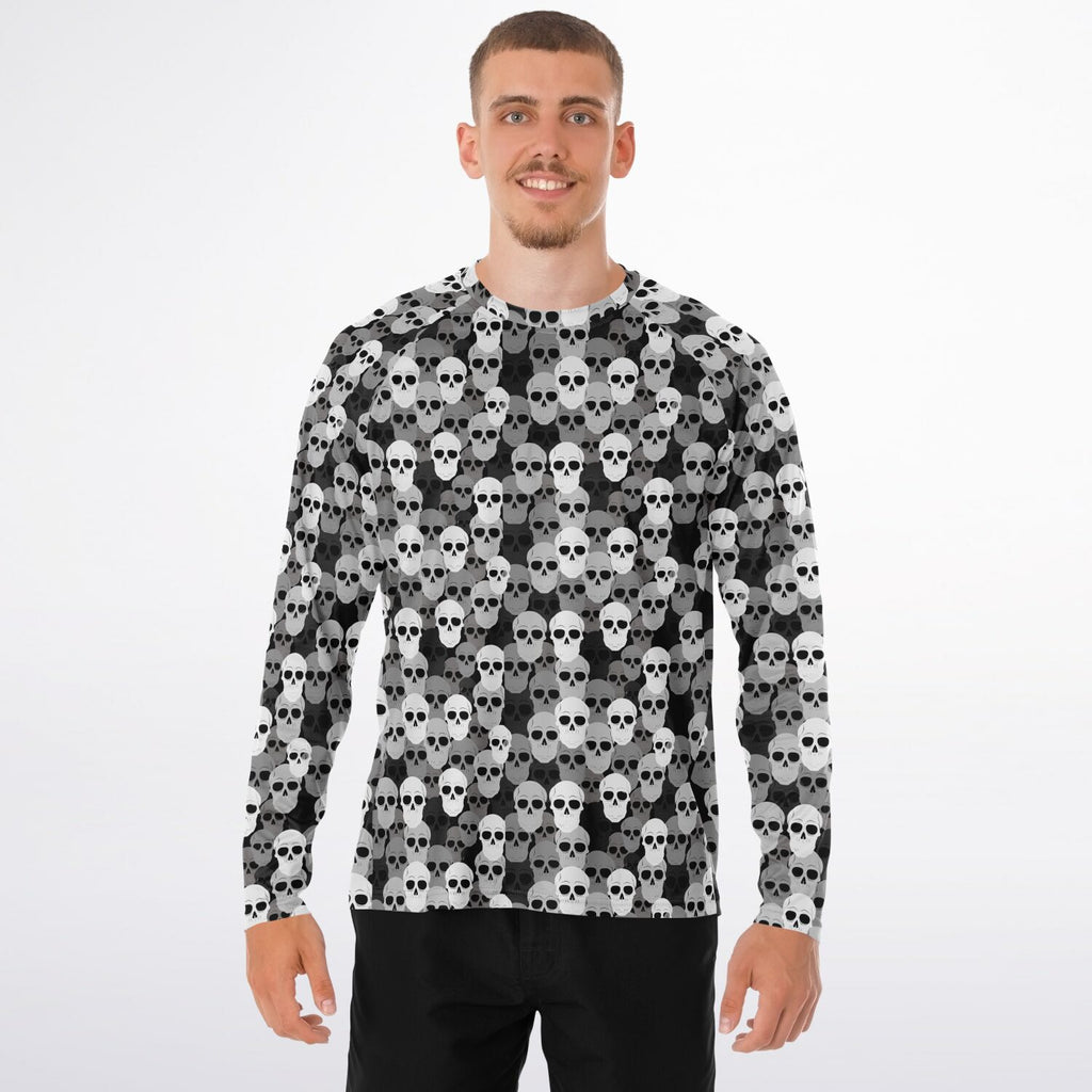 Pile of Skulls Men's Long Sleeve Performance Shirt
