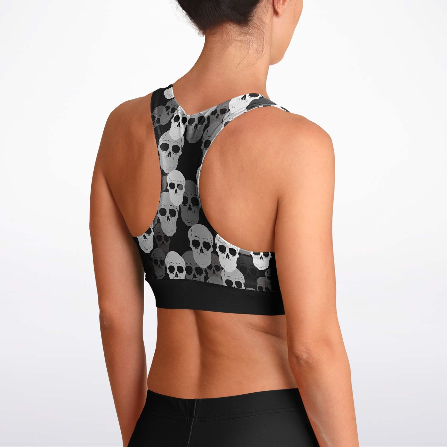 Pile of Skulls Padded Sports Bra