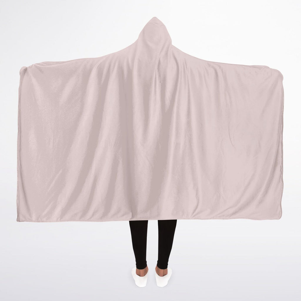 Pale Pink Hooded Sherpa Blanket