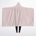 Pale Pink Hooded Sherpa Blanket