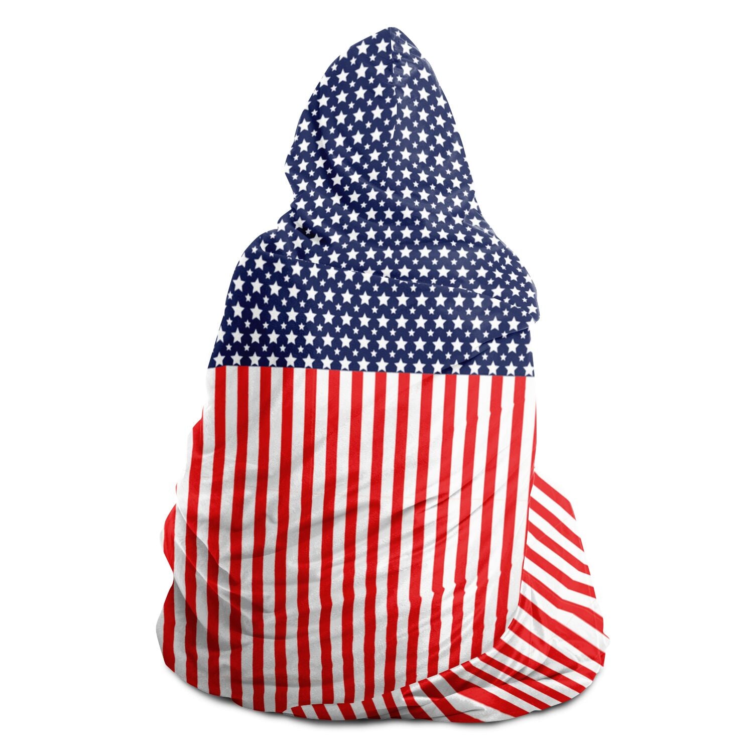 Stars and Stripes Hooded Blanket
