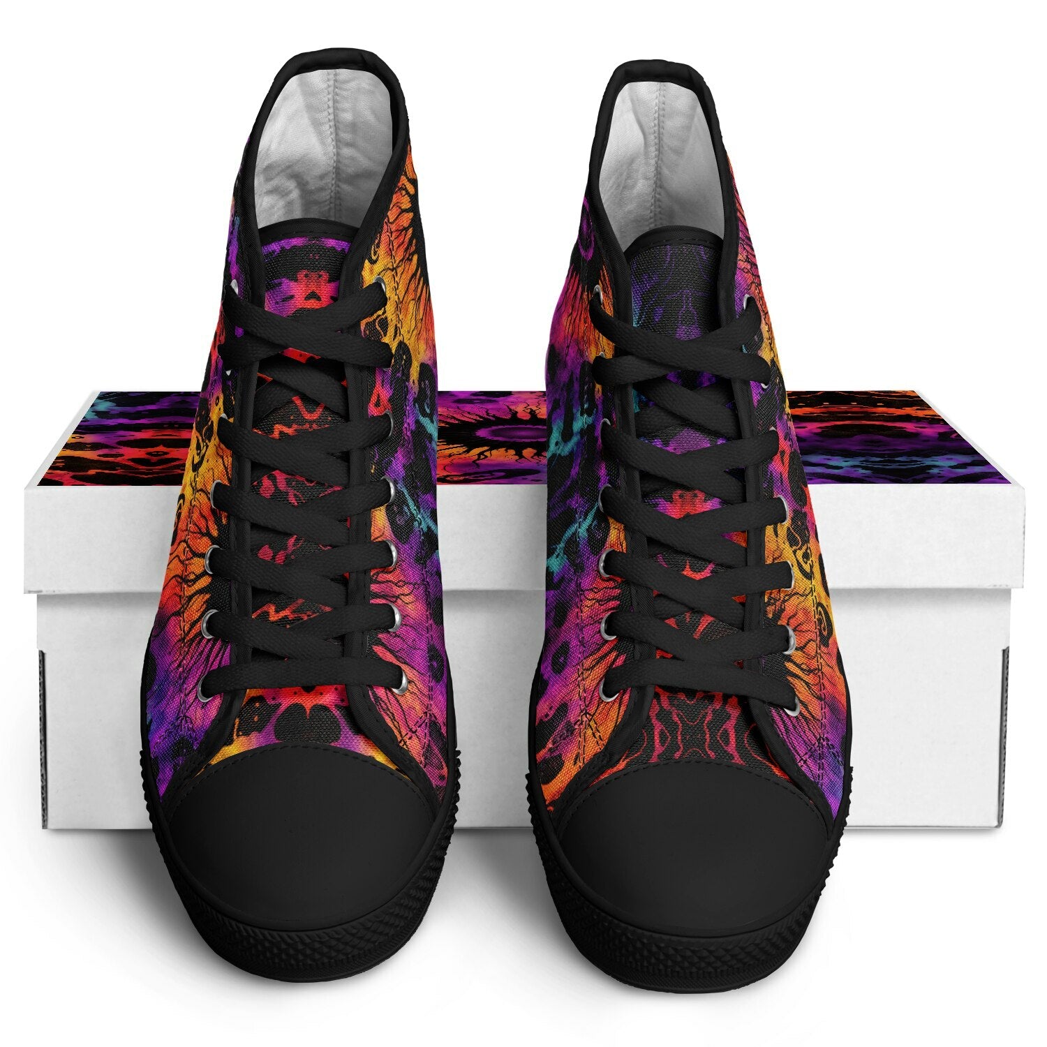 Tie Dye Eye Urban Peak High Top Shoes
