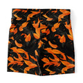Orange Leaves Forest Camo Legging Shorts
