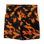 Orange Leaves Forest Camo Legging Shorts