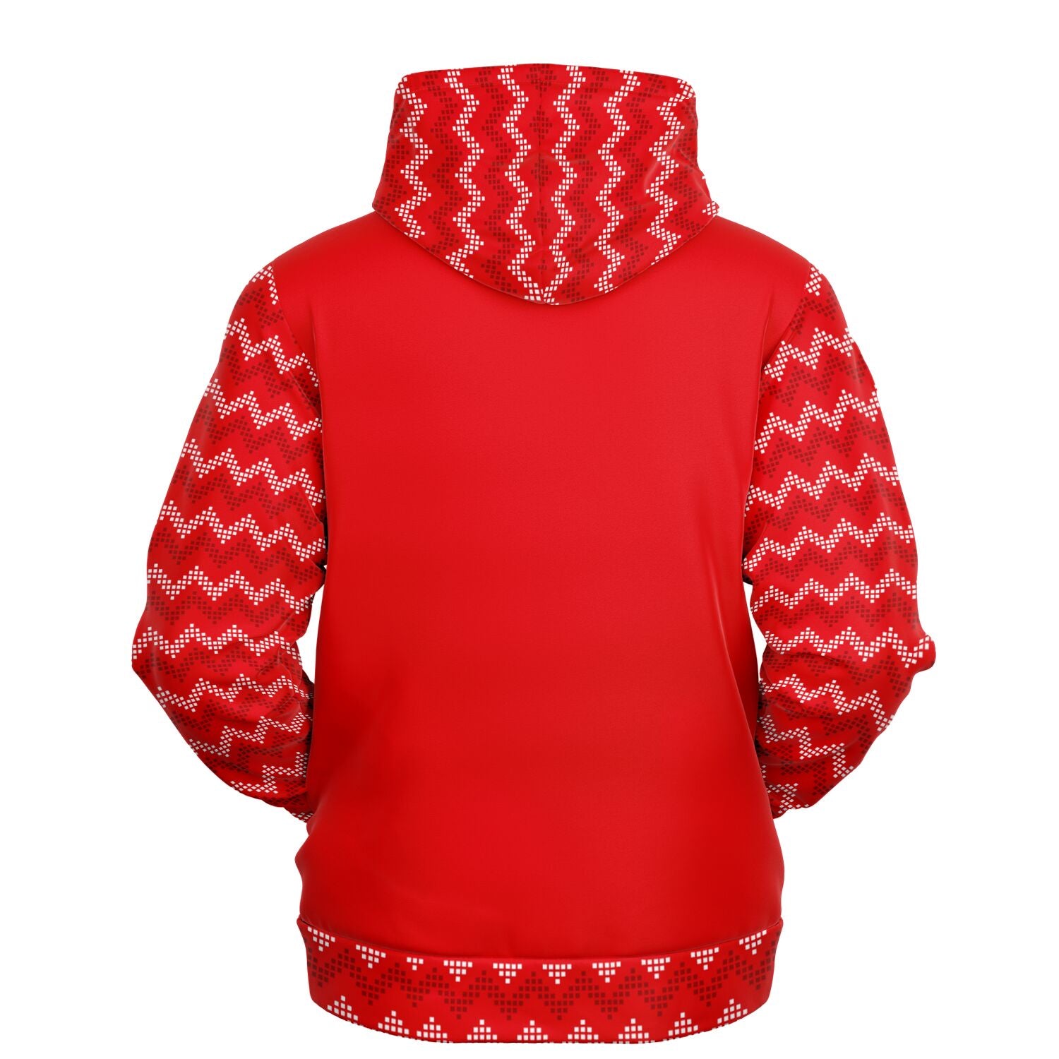 Red Zig Zag Stripe Fashion Hoodie