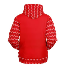 Load image into Gallery viewer, Red Zig Zag Stripe Fashion Hoodie
