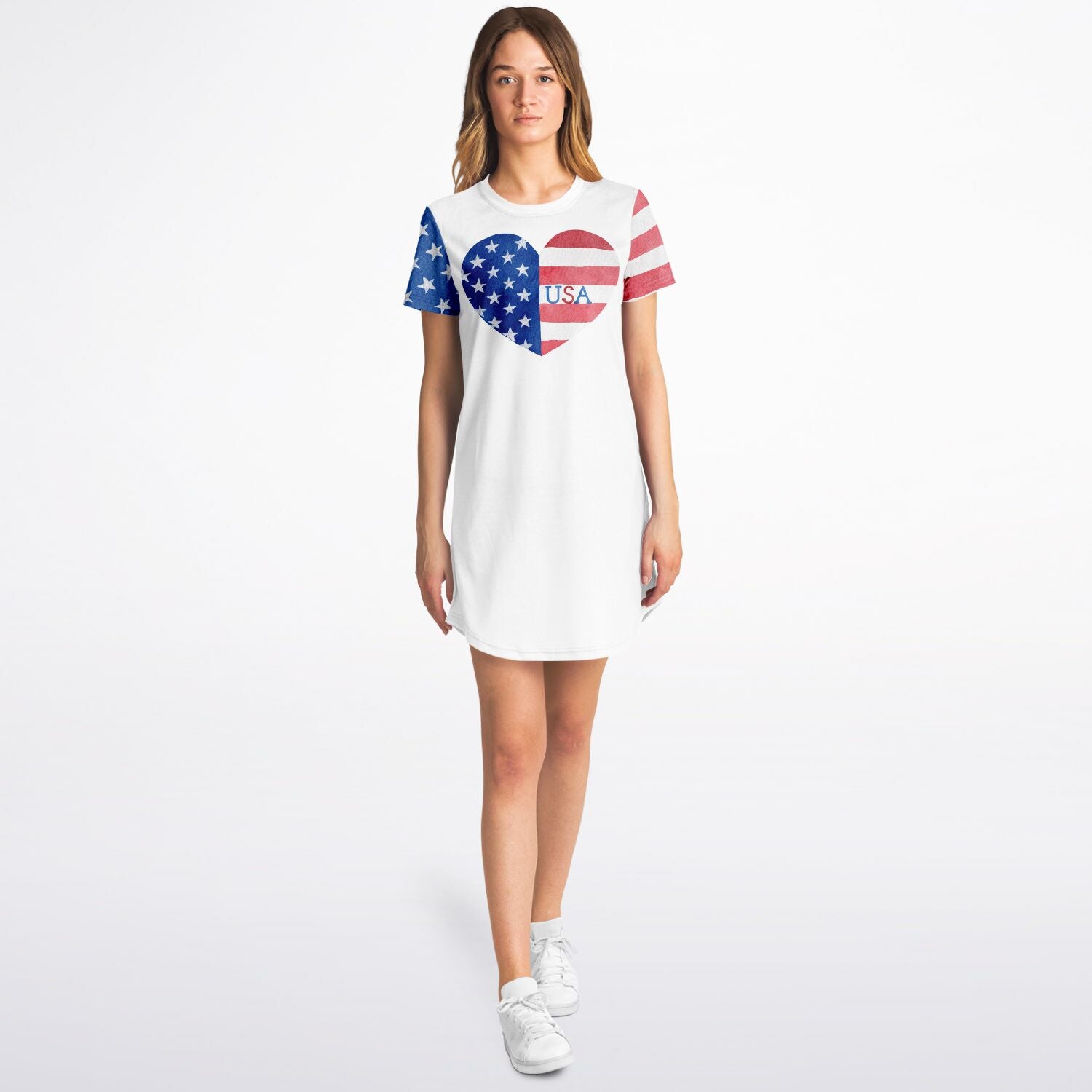American Heart T-Shirt Dress