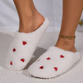 Little Heart Warmth Soft-soled Cotton Slippers