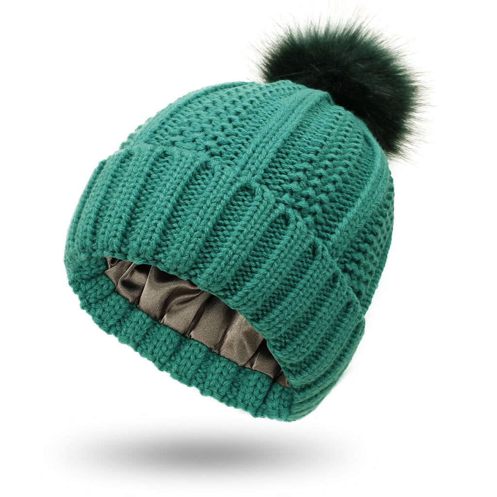 Knitted Hat with pom pom