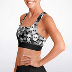 Pile of Skulls Padded Sports Bra