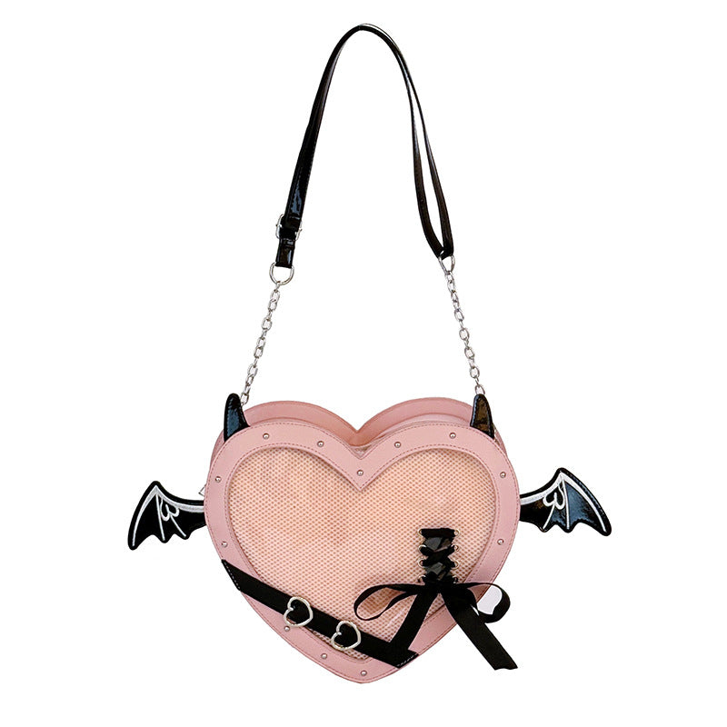 Heart-shaped Crossbody Bag for Women